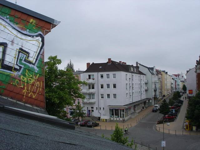 Blick auf Barnsdorfer Weg