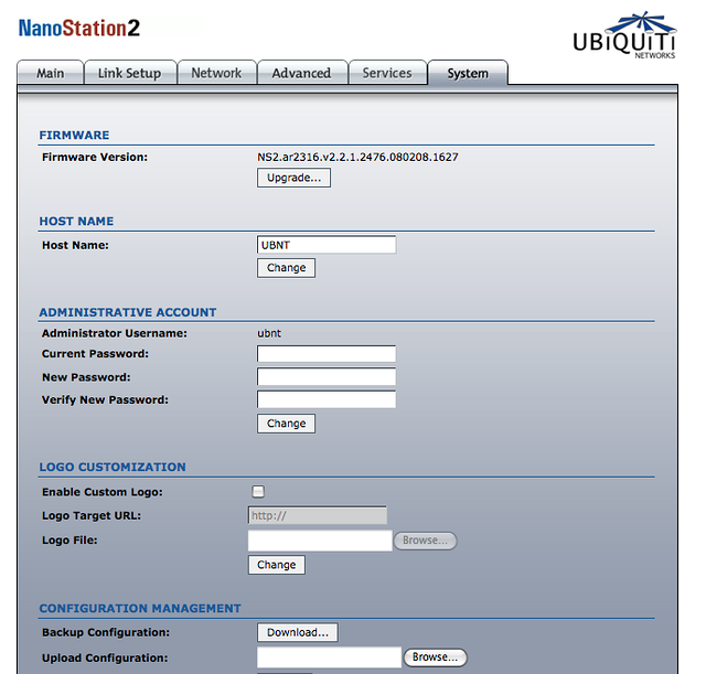 Webinterface System